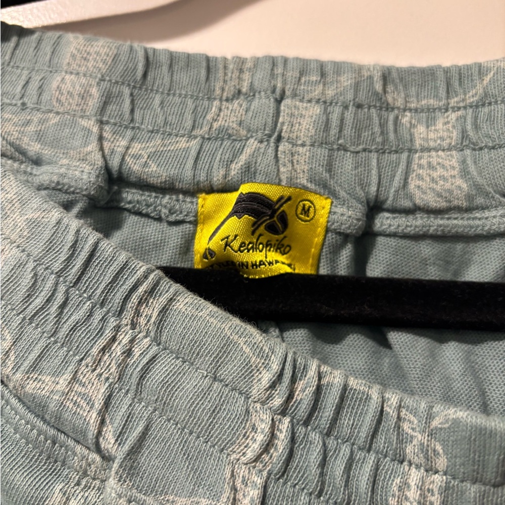 Men's Blue Patterned Pants - Picture 2 of 2